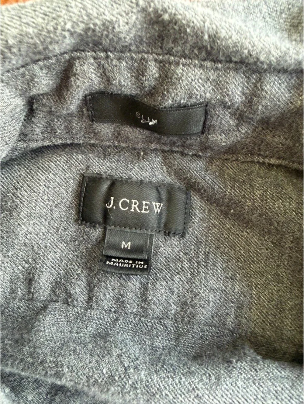 J.Crew Men's Gray Button-Up Shirt - Size M